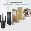 1200m 듀얼 주파수 무선 리피터로 Wi -Fi 신호를 높이기 - 2.4G 5G 주파수로 커버리지를 확장하십시오.