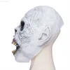 Party Masks Halloween Scary Mask Zombie Monster Creepy Biter Corpse Lateks Full Head Mask Horror Cosplay Party Props L230803