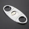 Stainless Steel Cigar Cutter Knife Portable Small Double Blades Cigar Scissors Metal Cut Cigars Devices Tools Smoking Accessories Wholesale