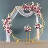 Dekoracja imprezy Wedding Arch Est Metal Geometryczne podwójne sześciokąt