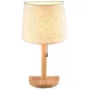 Tischlampen Japan Sank Holz Pull Line Schalter Arbeitszimmer Schlafzimmer Nachttisch Koreanisches Wohnzimmer Stoffleuchten Schreibtisch Deko E27 Beleuchtung