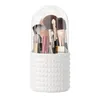 Boîtes de rangement Makeup Brush Stetrage EST Dustroproping Imperproof 360 Rotation Cosmetics Maling Up Organizer avec couvercle pour la vanité