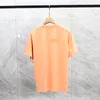 23fw USA Men Cotton TEE T SHIRTS Summer Vintage krótkie rękaw w górę w dół swobodne tshirt z High Street 3 sierpnia kolorowe kolory pomarańczowe