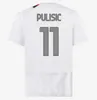 Milans Ibrahimovic Giroud Soccer Jerseys 2023 Pulisic Theo Tonali Reijnders koszulka Romagnoli Rafa leao S.castiljo Reijnders Loftus-Cheek Football Mundum