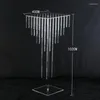 Party Decoration 4/10Pcs Wedding Props Acrylic Bead Curtains Flower Racks Dining Table Decorations Site Supplies