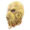 Party Masks Scary Octopus Monster Cthulhu Mask Halloween Cosplay Party Masks Great Old Ones Cthulhu Full Head Latex Mask L230803