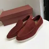 Zapato loro piano zapato de alta calidad 2024 nuevos zapatos loro * piano para hombre lp slip-on zapato slip en cuero zapatos sencillos de estilo de estilo británico de alta calidad