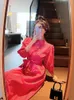 Casual Dresses 2023 Spring&Summer Dress For Women Design Sense Niche Stitching Furry Tassel French Style Shirt Slimming