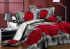 Bedding sets Bed Linens Wholesale Red Rose Bedsheet Sheet Duvet Cover Set Housse De Couette Adulte King Comforter Double Bedclothes 230802