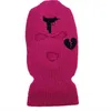 Neon Balaclava Three Hole maska ​​narciarska maska ​​taktyczna pełna twarz maska ​​zimowa halloween impreza ograniczona haft278z27743535378785