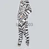 Heren Trainingspakken UJWI Mode Mannen/Vrouwen 2 Stuks Trainingspak Set Harajuku 3d Zwart Terwijl Zebra Unisex Hoodies Sportkleding Broek Pak Fitness Kleding J230803