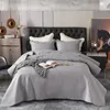 Set di biancheria da letto Copriletto tinta unita Coperta da cucito di alta qualità Copriletto decorativo nordico di lusso Copriletto singolo matrimoniale queen size 230802