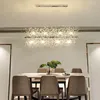 Lampadari Illuminazione a LED Ristorante nordico Bar creativo Soggiorno Camera da letto Negozio di abbigliamento Lampada a sospensione Lampadario decorativo a striscia lunga