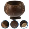 Bowls Coconut Shell Bowl Coconuts Holder Storage Ornament Cup Salad Cups Hawaiian Party Natural House Decorations Home