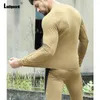 Survêtements pour hommes Ladiguard 2023 Sexy Mode Survêtement militaire Ensembles Europe Amérique En plein air Deux pièces Ensemble Hommes Casual Skinny 2PCS Tenues