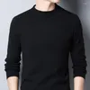 سترات الرجال الكلاسيكية Pullover O-Deace Sweater Men 2023 Spring Autumn Cashmere Cotton Blend Jumper Cloths Pull Homme Man Hombres Q347