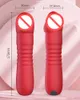 Telescopico Dildo Clitoride G Spot Masturbatore Massaggiatore Vagina Vibratore Spinta Vibratore Per Le Donne