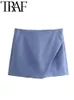 Vrouwen Shorts TRAF Korte Vrouw Casual Fluorescerend Groen Roze Asymmetrie Shorts Lente Zomer Chic Elegante Rits Mode 230802