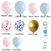 Autres fournitures de fête d'événement 124pcs Macaron rose bleu ballon guirlande bébé douche ballon arc sexe révéler mariage anniversaire anniversaire amour jour décor 230802