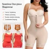 Women's Shapers Fajas Colombianas Detachable Straps Full Body Shaper Tummy Slimming Postpartum Stage 3 Girdle Push Up Butt Lifter Shapewear 230802