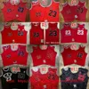 Prawdziwe zszywane koszulki w koszykówce zachodnie retro autentyczna haft haftowa żółta biała zielona fioletowa czarna czerwonocze niebieska koszulka baskeball rozmiar xs-xxl