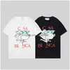 T-Shirts Masculinas Mens Designer T Shirt Casablanc Moda Masculina Casual Roupas Masculinas Street Tennis Club Shorts Manga Roupas Luxo Drop De Dhyqj