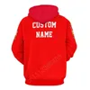 Erkek Hoodies Kanada Ülke Bayrağı 3D Hoodie Polyester Serin Erkekler Kadınlar Harajuku Sweatshirt Unisex Sıradan Pullover Özel Adı