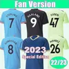 22 23 DE BRUYNE HAALAND Maglie da calcio da uomo Edizione speciale STERLING RODRIGO BERNARDO FERNANDINHO MENDY FODEN Home Away 3a maglia da calcio Uniformi corte