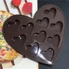 Moldes para hornear Modelo de pastel Amor romántico Moldes de silicona Gel de sílice Bandeja de hielo de chocolate Molde de hielo Forma de amor Pequeño molde de pastel de corazón Herramientas para hornear 230802