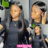 Wig Caps 13x4 bone straight lace front wig 13x6 high-definition transparent Brazil 30 40 inch black female 360 lace front wig 230803