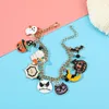 Lien Bracelets Halloween Bracelet Squelette Tête Gothique Punk Charme Citrouille Araignée Mode Bijoux Cadeaux De Fête Pour Les Femmes Unisexe Crâne Bracelets