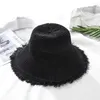 Chapeaux à large bord Lady Summer Hat Travel Straw Cap Beach Sun Folding Floppy Caps