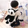 Sacs à dos Simulation 32 cm Panda Sac À Dos Filles Garçons En Peluche Réglable Cartables Animal En Peluche Sac Maternelle Jouets Enfants s Cadeau 230802