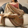 Coperte Boho Letto Plaid Coperta Geometria Aztec Baja Copridivano Etnico Fodera Decor Tiro Appeso A Parete Arazzo Tappeto Cobertor 230802