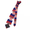 Bow Ties Kroatië vlag unisex stropdassen casual polyester 8 cm klassieke reisglobetrotting nek voor mannen Cravat bruiloft accessoires