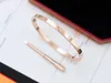 RealFine888 Catier50 Love Wedding Bracelets Jewelry Jewelry Luxury Designer for Woman with Box 4-6 13-15 Size 1619