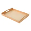 Plates Montessori Teaching Aid Tray Crafts Organizer Wooden Shape Sorter Toy Container Handle Pallet Crafting Storage Child