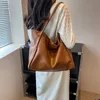 Abendtaschen LEFTSIDE Silberne Leder-Big-Shoulder-Seitentaschen für Damen Trend Vintage Y2K Hochleistungshandtaschen Lady Tote Bag 230803