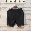 Jeans Masculino Harajuku Short Masculino Verão Camuflado Patchwork Denim Shorts de Praia Casual Streetwear Homens Grandes Calças Masculinas na Altura do Joelho