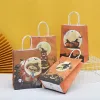 UPS Halloween Candy Bags Crianças Doces ou Travessuras Abóbora Bruxa Bolsas para Presente Saco de Compras Saco de Papel Kraft Alças Embalagem para Lanches 8.3