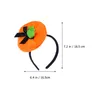 Bandanas 2pcs Halloween Headband Pumpkin Hat Shape Hair Headpiece For Costume Party Masquerade(Orange)