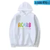 Мужские толстовины 2023 Acab Spring Text Text Graphic Print Top Top Удобная повседневная все матч Harajuku Trend Trend Unisex Hoody