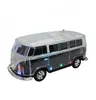 Alto-falantes portáteis Crystal Car Shape Bus Bluetooth Speaker com USB AUX Handsfree LED Light