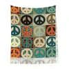 Halsdukar Personlig tryckt vintage Pacific Symbol Long High Fringe Men Scarf Women's Anti Chill