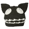 Wide Brim Hats Bucket BomHCS Handmade Wolf Ears Caps Devil Pussy Monster Teeth Beanie Knitted Size is Head Circumference 230803