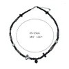 Chains Handmade Resin Bead Necklace Chinese Painting Stylish Choker Sweater