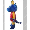 Volwassen Characte Blue dragond voetbal mascottekostuum Halloween kerstjurk Full Body Props Outfit mascottekostuum