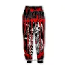 Mäns byxor Phechion Fashion Men/Women Misfits Art 3D Print Casual Novel Streetwear Men Loose Sporting Trousers Q33