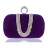 Borse a tracolla Luxury Women Evening Diamond Clutch Party Diamonds Lady Black Red Chain Handbags for Purse 230426