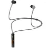 Fone de ouvido esportivo Bluetooth sem fio com banda de pescoço pendurado no pescoço fones de ouvido de carregamento estéreo fone de ouvido à prova d'água com microfone
